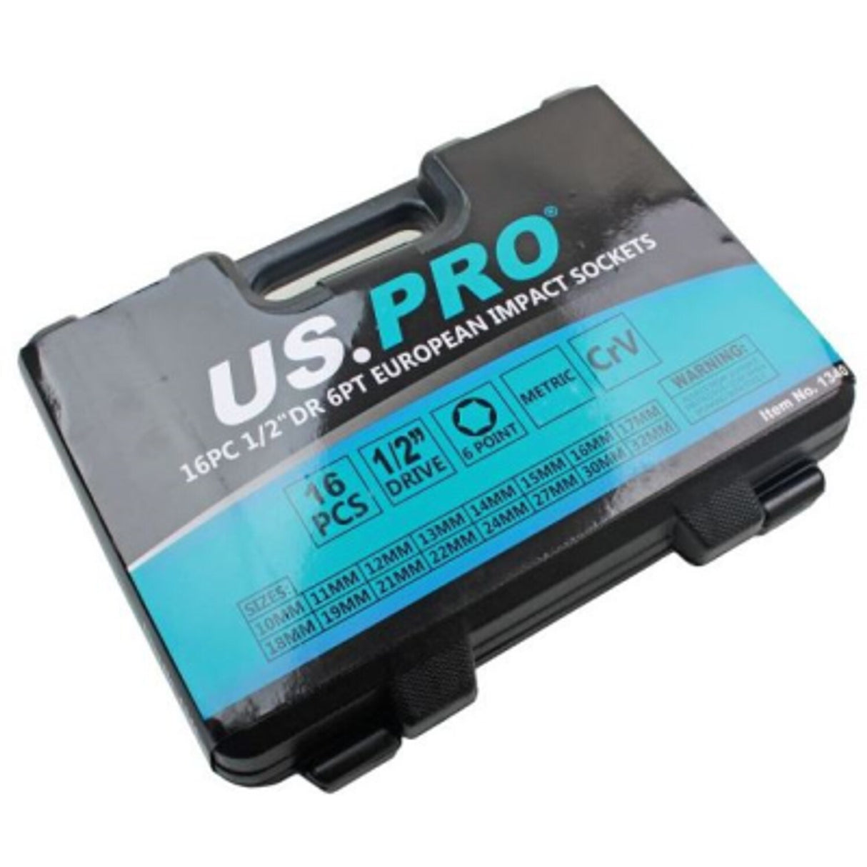 16 Piece Deep Wall Impact Set 10mm - 32mm 1/2in Drive