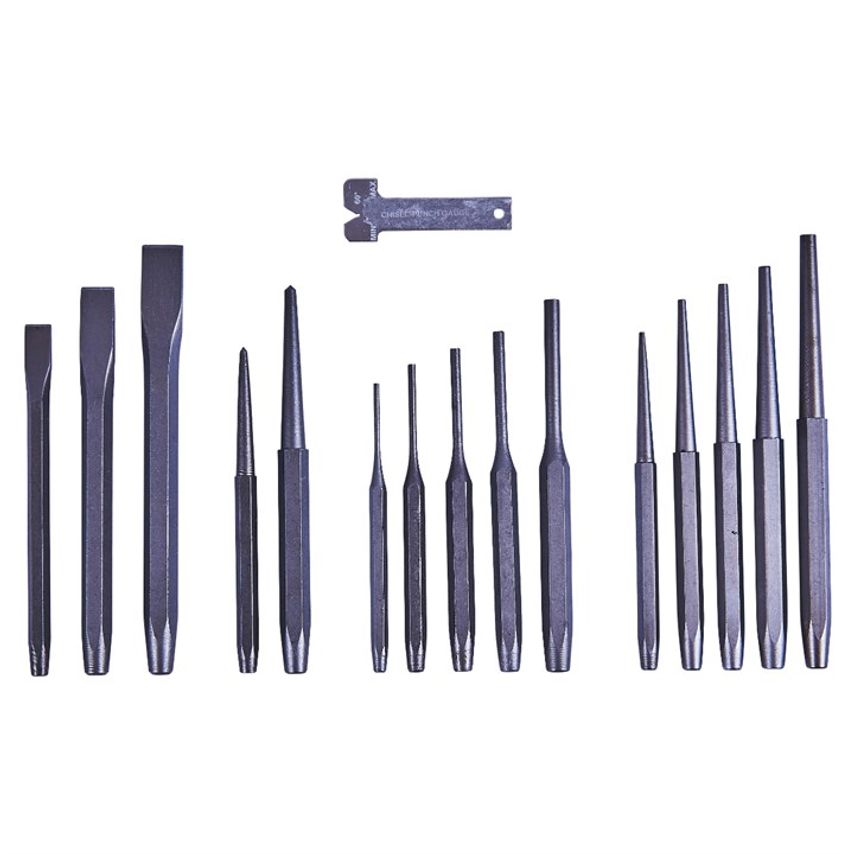 16 Piece Mechanic's Punch and Chisel Set