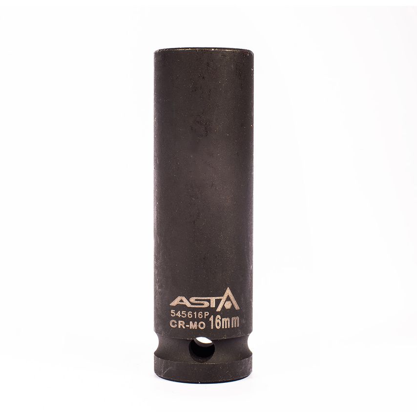 16mm 1/2" Drive Long Impact Socket 12 Point (12PT) Heavy Duty 78mm Length