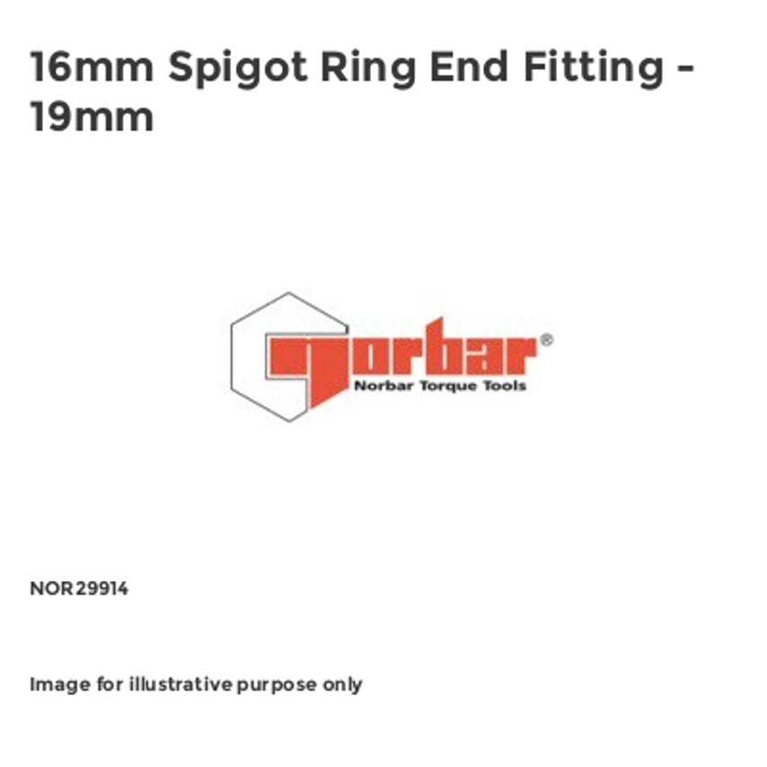 16mm Spigot Ring End Fitting - 19mm NOR29914