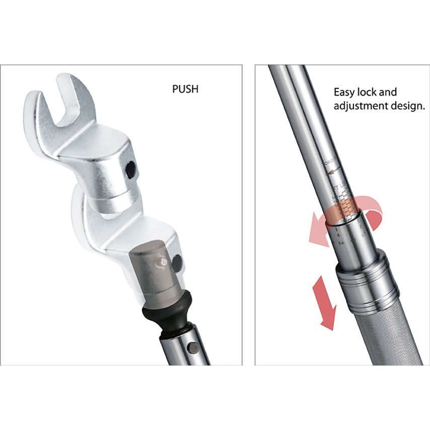 16mm Torque Wrench 10-80 ft-lb/17-105.1Nm Polish Finished BS-9531C