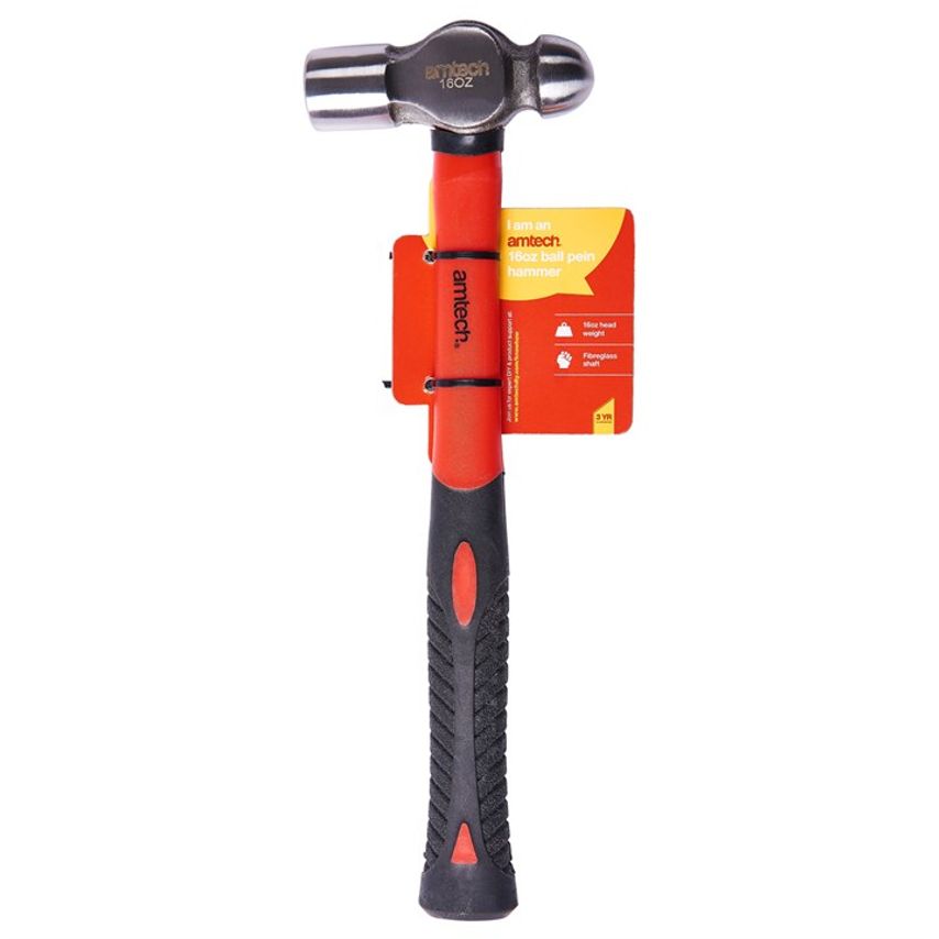 16oz (450g) Ball Pein Hammer with Fibreglass Shaft