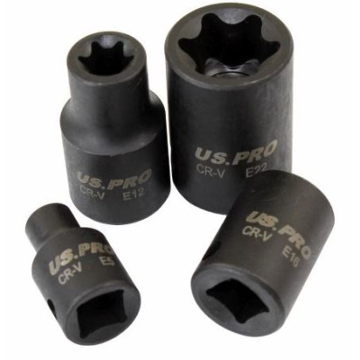 17 Piece 3/8in and 1/2in Drive Impact E-Torx Socket Set