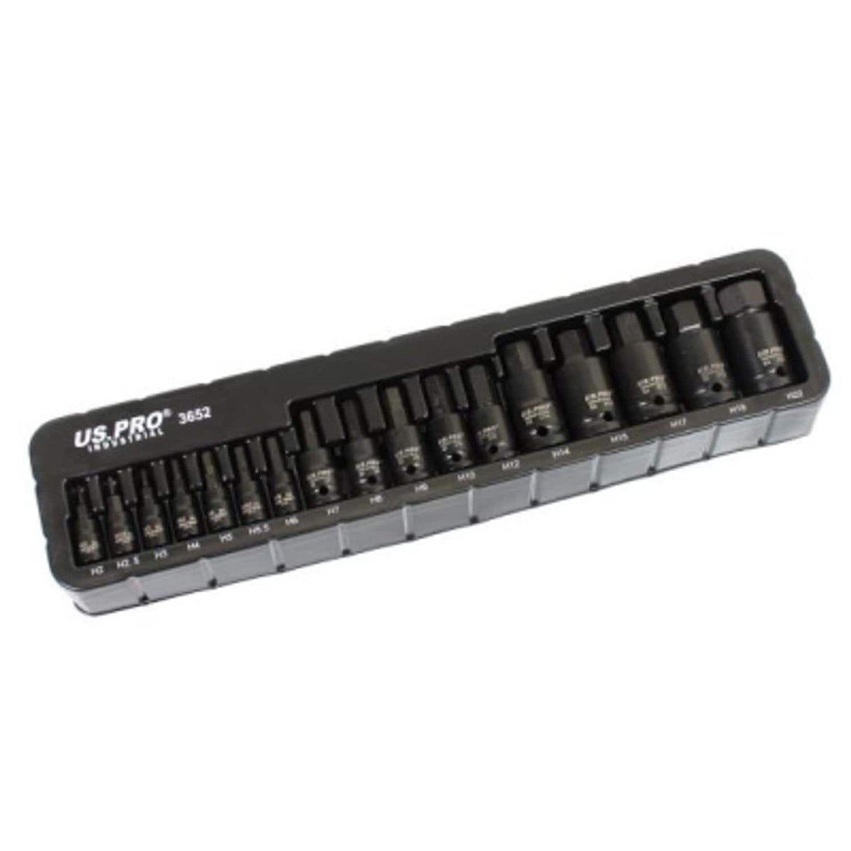 17 Piece Impact Hex Bit Socket Set 1/4in 3/8in 1/2in Drive