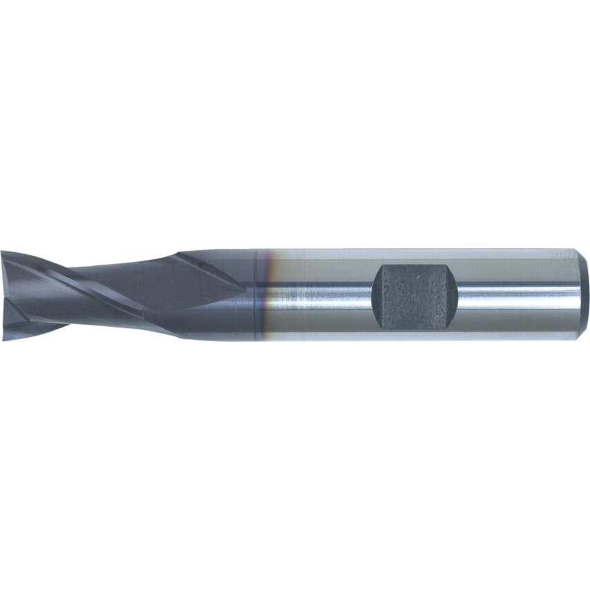 18.00MM HSS-Co 8% 2 Flute Weldon Shank Short Series Slot Drills - TiAlN Coated