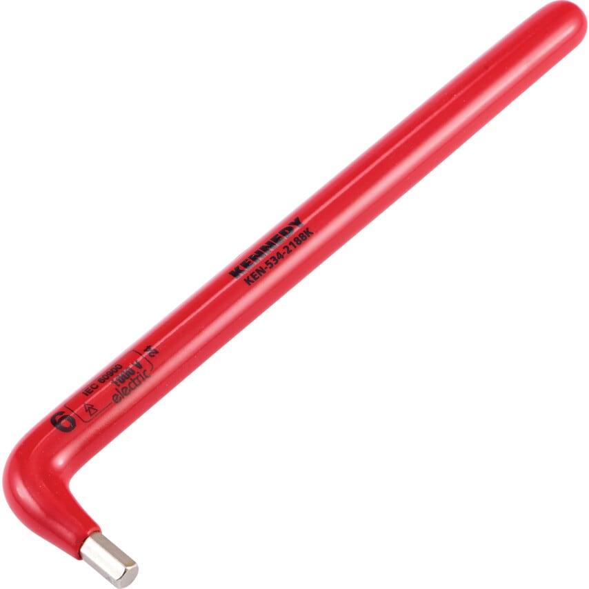 180 x 6mm Insulated Hexagon Key Safety Dip-Insulation DIN 911