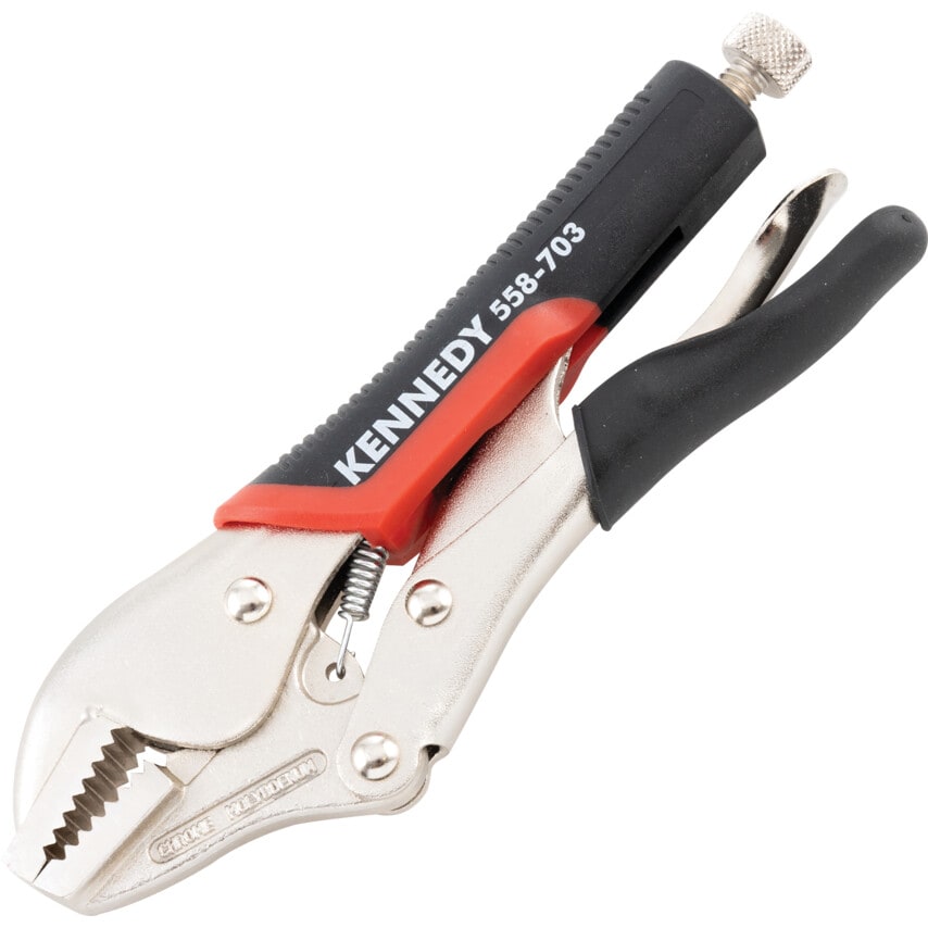 180mm/7" Straight Jaw Bi-Material Handle Grip Wrench