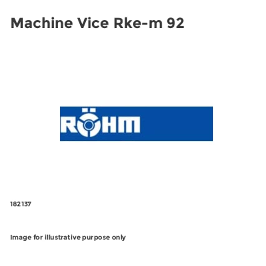 182137 Machine Vice Rke-m 92