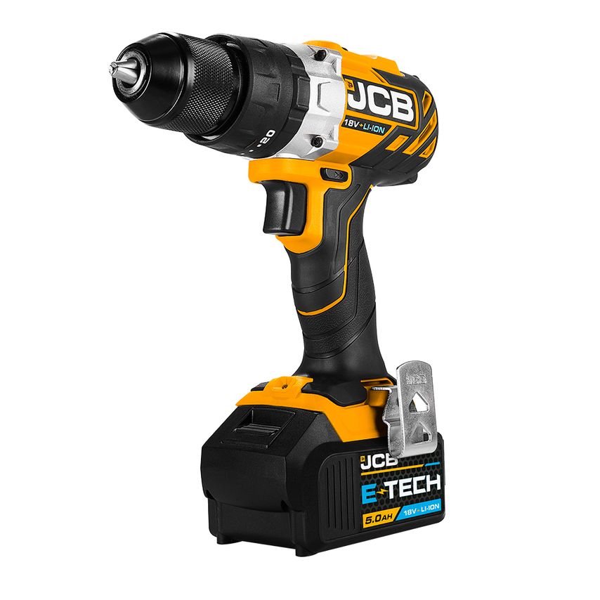 18V Brushless Combi Drill 5.0Ah Battery and 2.4A Charger