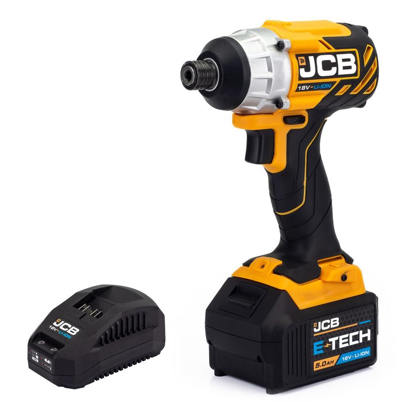 18V Brushless Impact Driver with 5.0Ah Lithium-ion Battery and 2.4A Charger
