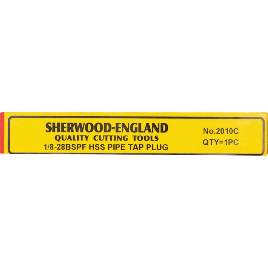 1/8"X28 BSPF HSSGT Straight Flute Plug Tap