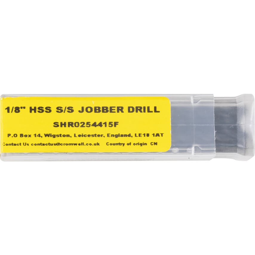 1/8" HSS S/S Jobber Drill