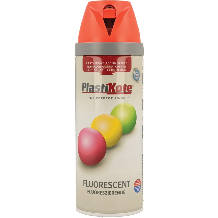 1902 Twist & Spray Fluorescent Orange Aerosol Paint - 400ML