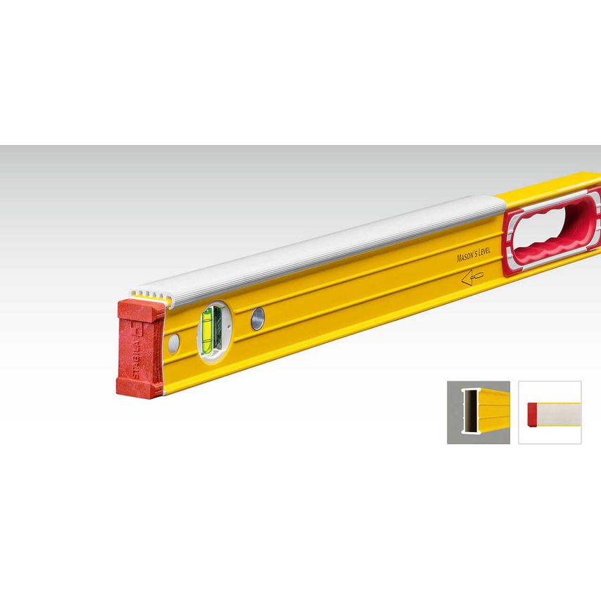 196-2-K Masons Spirit Level 3 Vial 16406 122cm