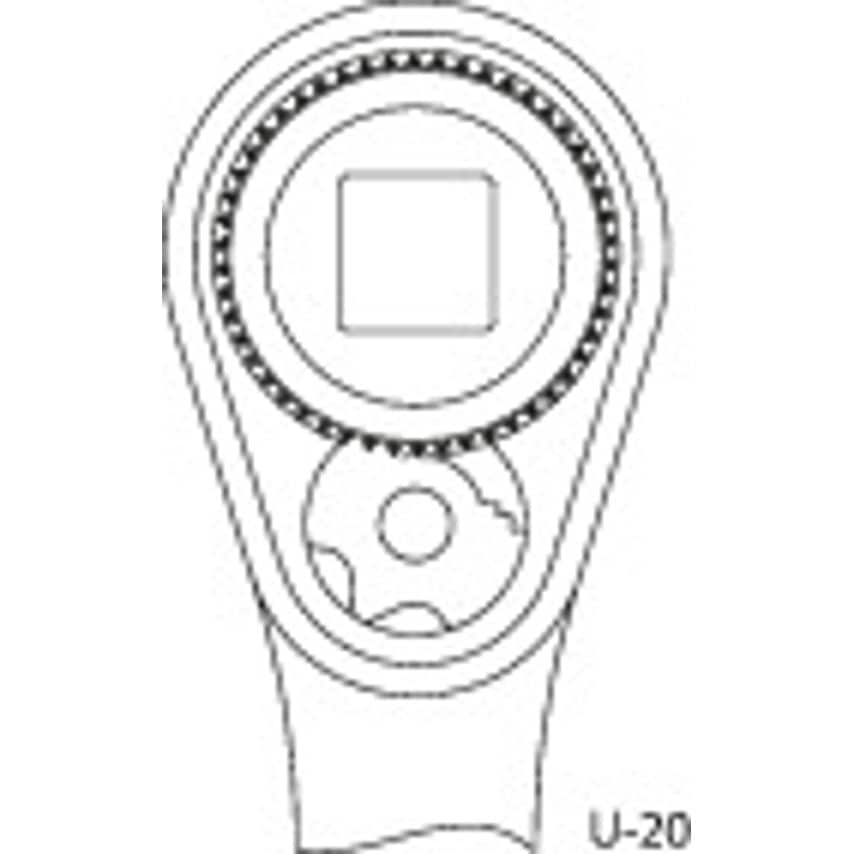 1993 U-2 1/2" Drive Reversible Ratchet