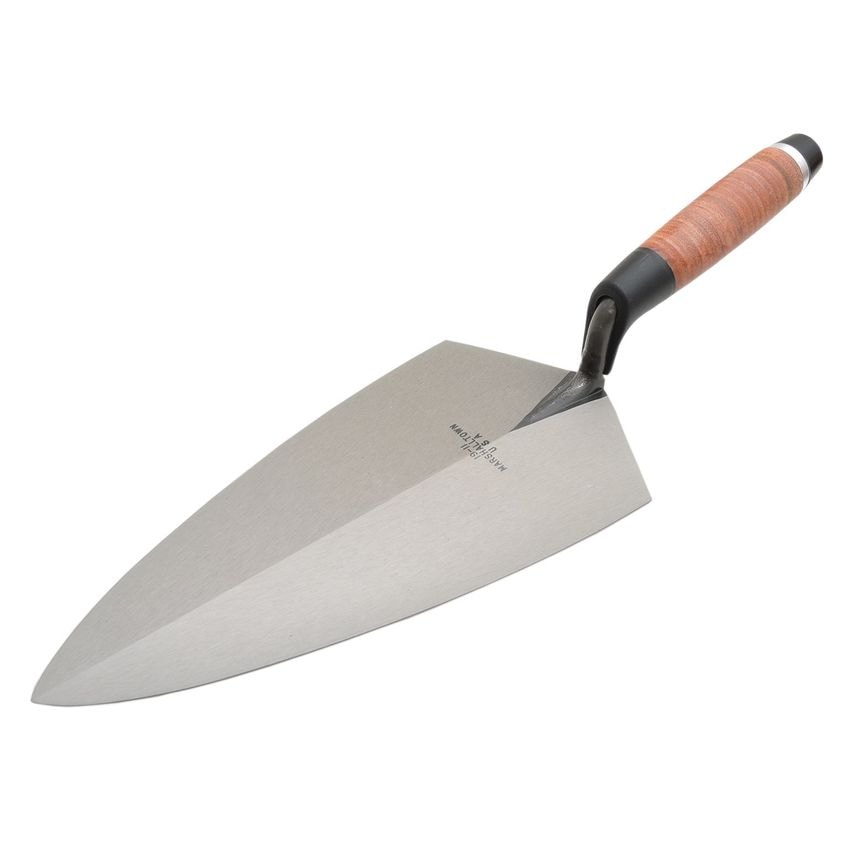 19L Philadelphia Pattern Brick Trowel Leather Handle 12in M/T19L12