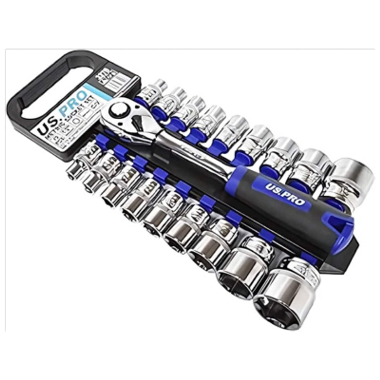 19 Piece 1/2in Dr Socket Set Metric 8-32MM 6PT
