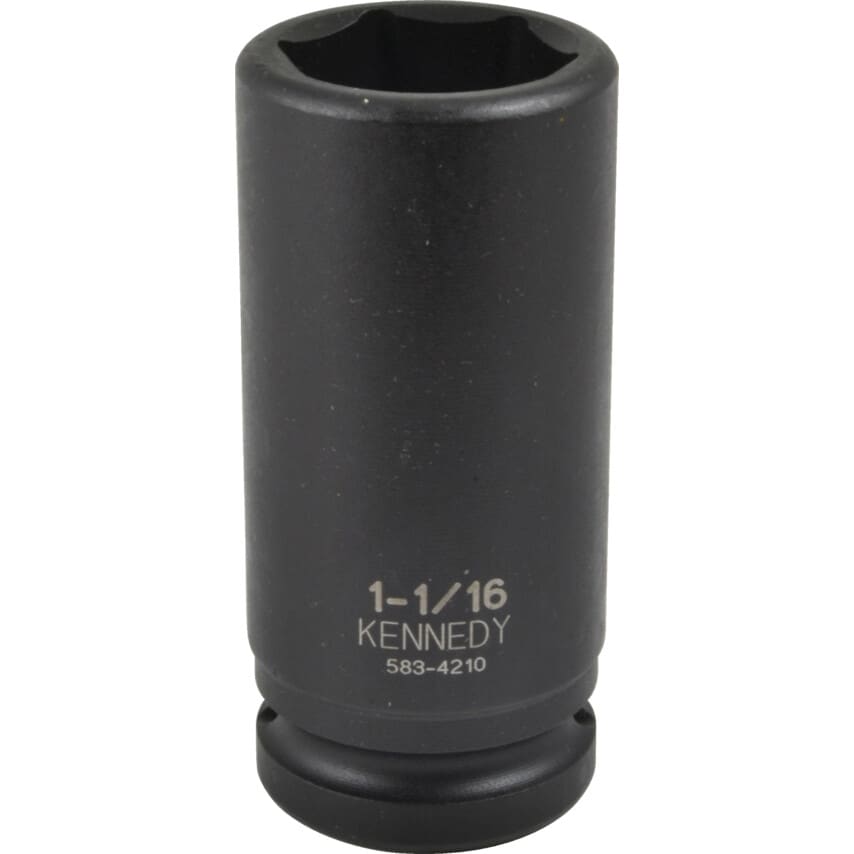 1" A/F Deep Impact Socket 3/4" Square Drive