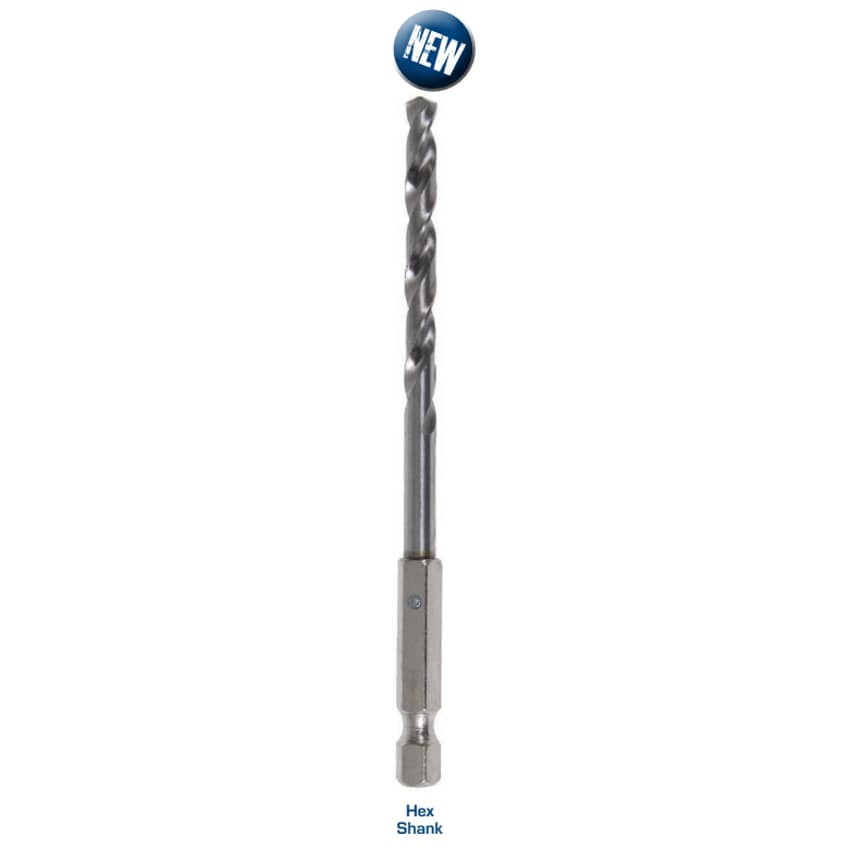 1 PC Wallet - 3.0 HSS Drill Bit - Flute Ground - Hex Shank - Ctc 82075060
