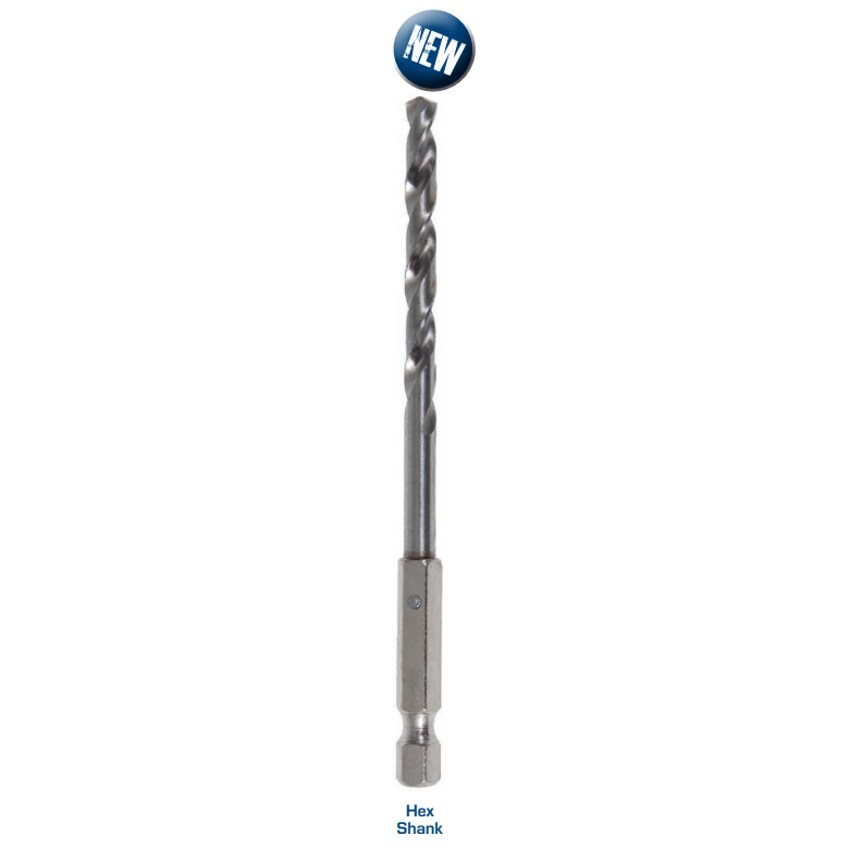1 PC Wallet - 5.0 HSS Drill Bit - Flute Ground - Hex Shank - Ctc 82075060