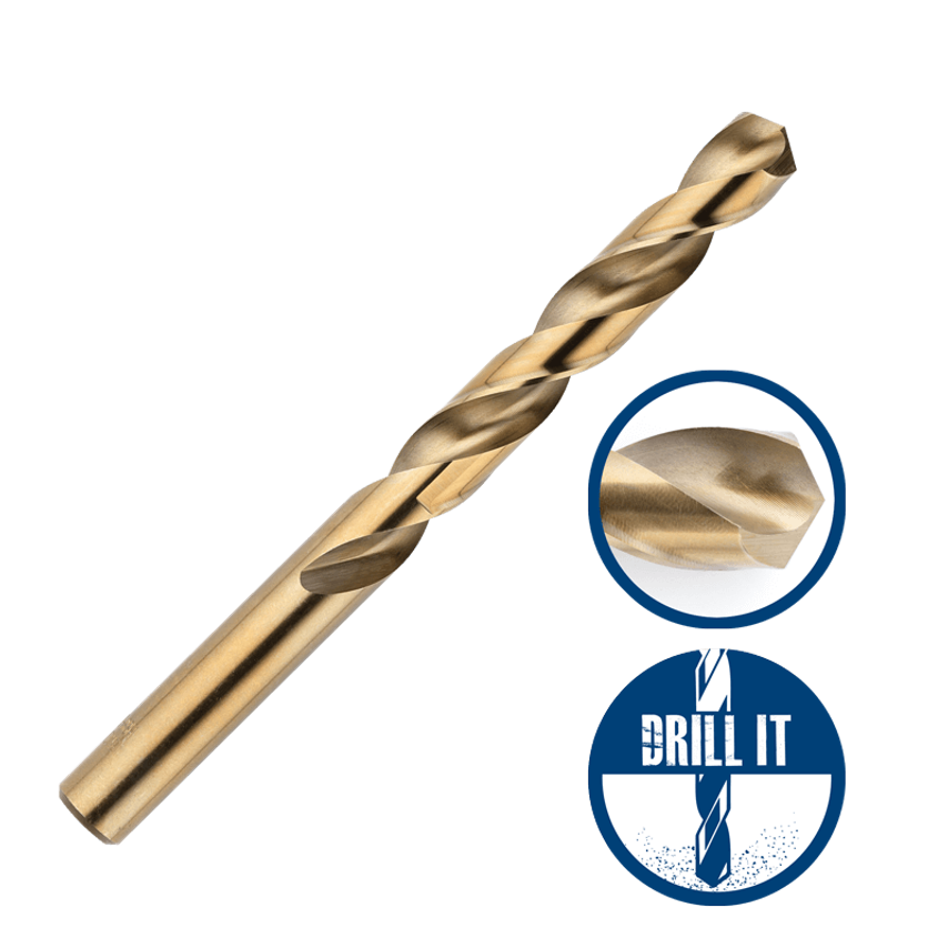 1 PC Wallet - 8.0 HSS Drill Bit - Cobalt - Ctc 82075060