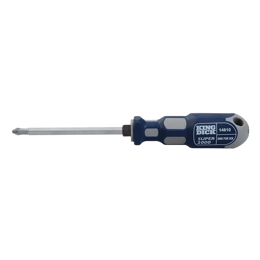 1-for-6 Screwdriver 100mm PZ1, PZ2, PZ3 & PH1, PH2, PH3