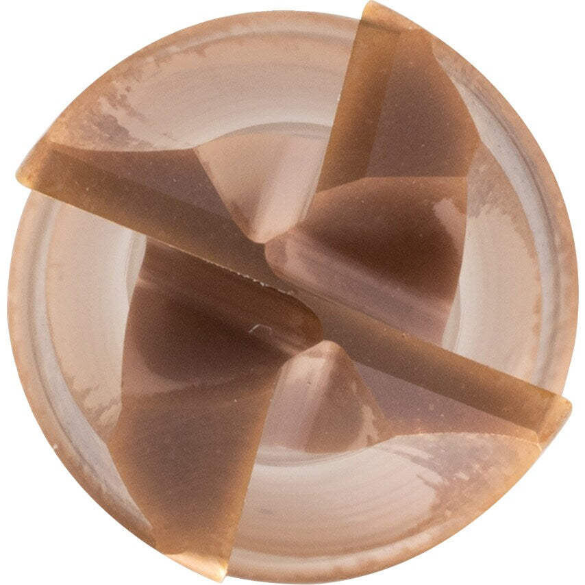 20.0MM 4FLT 0.50 Rad Vari Helix TiAlN Gold Coated HP CARB End Mill