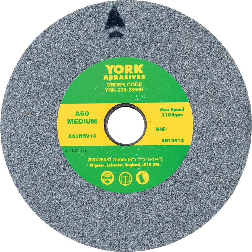200X20X31.75MM A60PV Hard Aluminium Oxide Bench Grinding Wheel