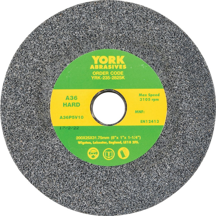 200X25X31.75MM A36PV Hard Aluminium Oxide Bench Grinding Wheel