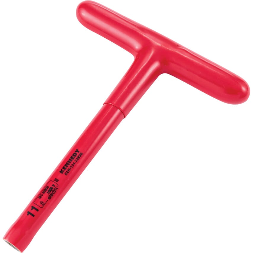 200 x 11mm Insulated T-Socket Wrench 1000V - DIN 7440