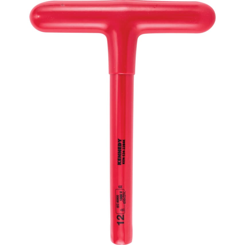 200 x 12MM Insulated T-Socket Wrench 1000 V - DIN 7440