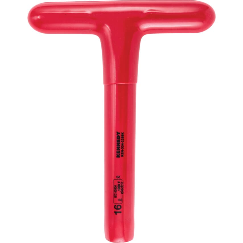 200 x 16mm Insulated T-Socket Wrench 1000 V - DIN 7440