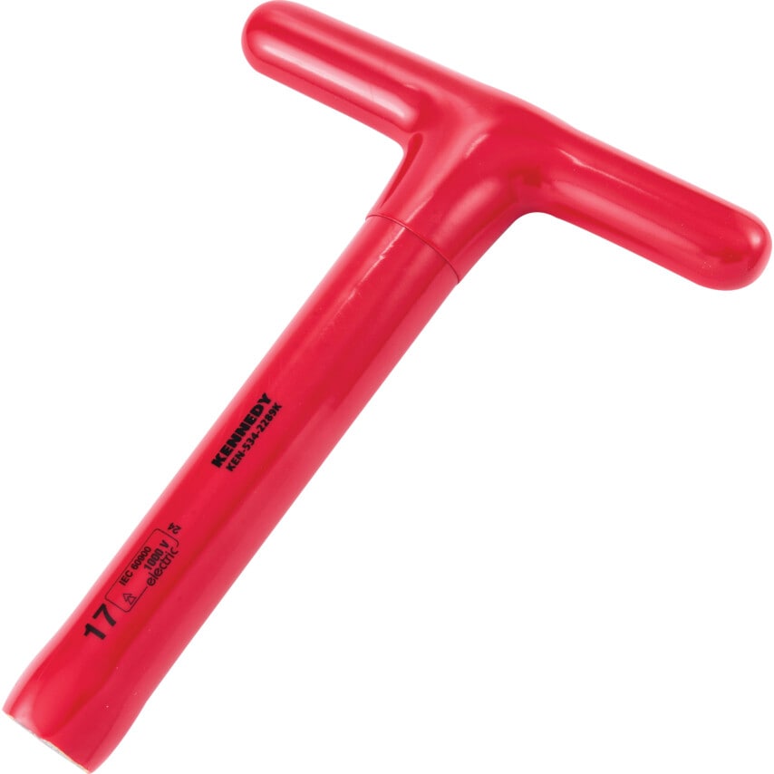 200 x 17mm Insulated T-Socket Wrench 1000 V - DIN 7440