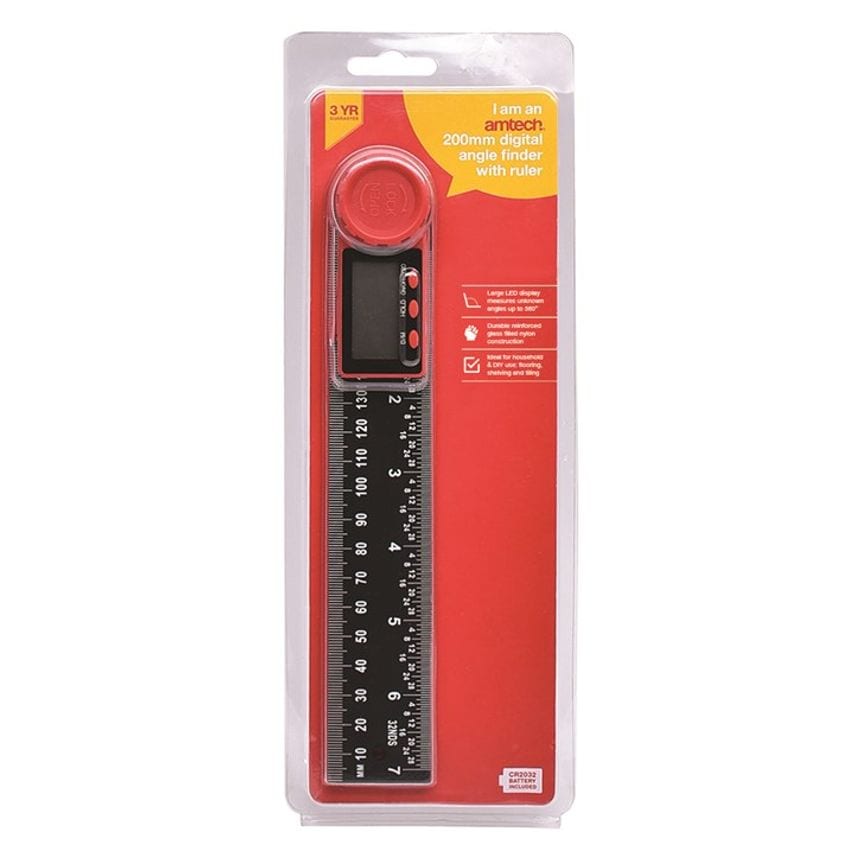 200mm (8") Digital Angle Finder with Ruler