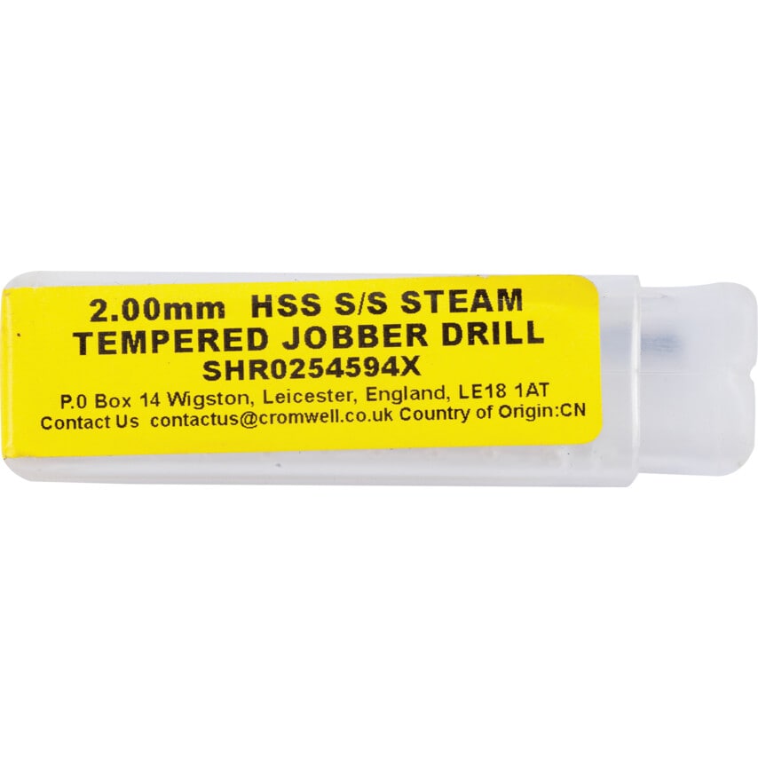 2.00mm HSS S/S Jobber Drill
