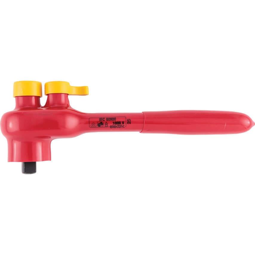 200mm Insulated Reversible Ratchet 1/4" Sq/Dr - 1000V