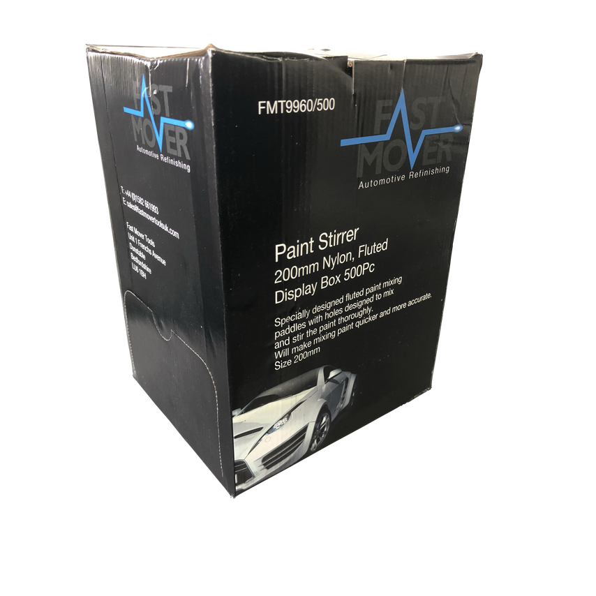 200mm Plastic Paint Stirrers, FluteD, 500pcs