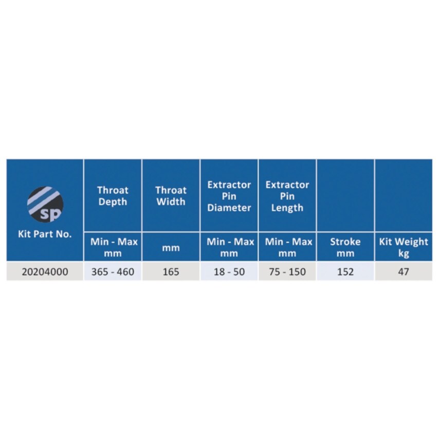 202040 20 TONNE PRESS FRAME ADD ON KIT