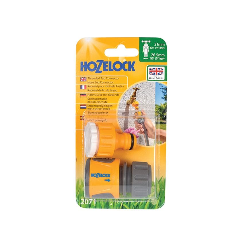 2071 Threaded Tap & Soft Touch Hose End Connector Set HOZ2071