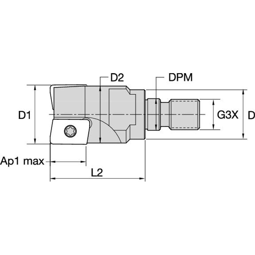 20A03R031M10SAD10 Modular Milling Tool
