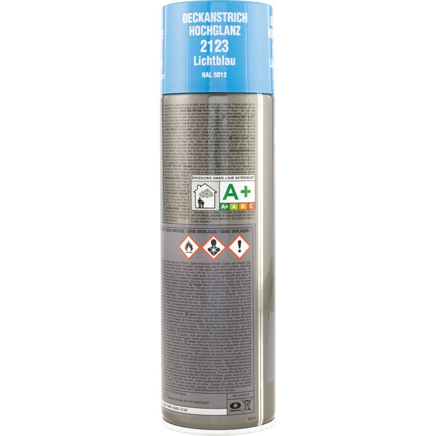 2123 Hard Hat Light Blue High Performance Topcoat Aerosol Paint - 500ML