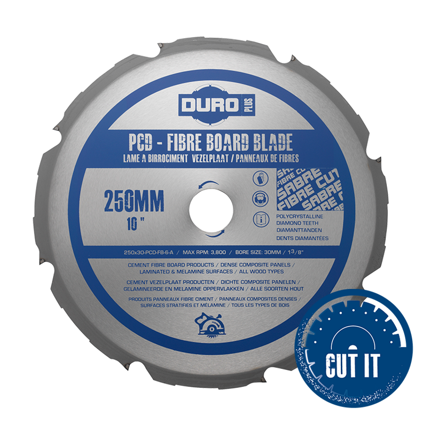 215 x 2.4 x 1.8 x 30mm - 8 Teeth PCD Fibre Board & Dense Composites