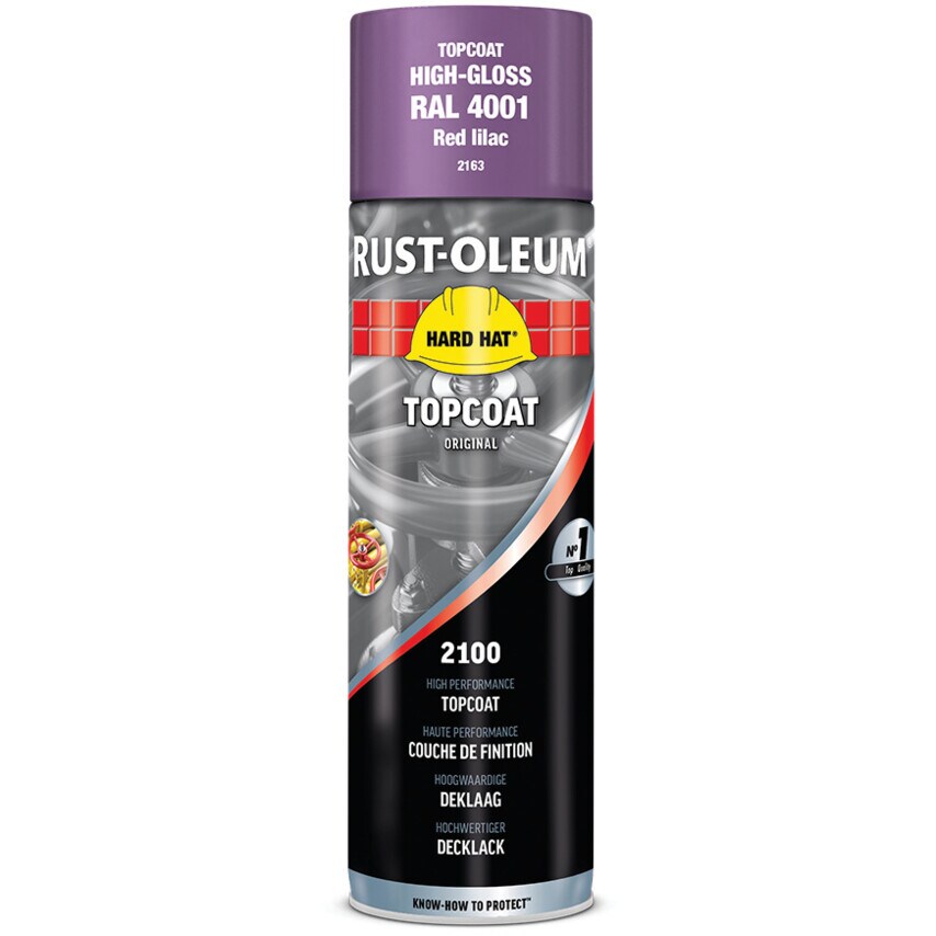 2163 Hard Hat Red Lilac High Performance Topcoat Aerosol Paint - 500ML