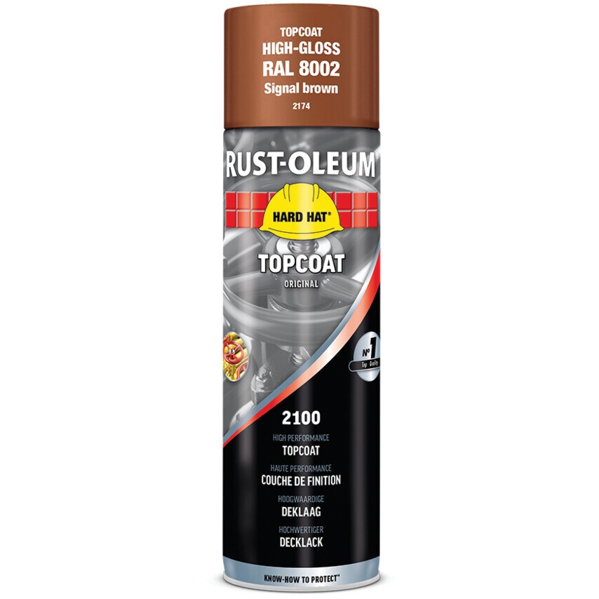 2174 Hard Hat Signal Brown High Performance Topcoat Aerosol Paint - 500ML