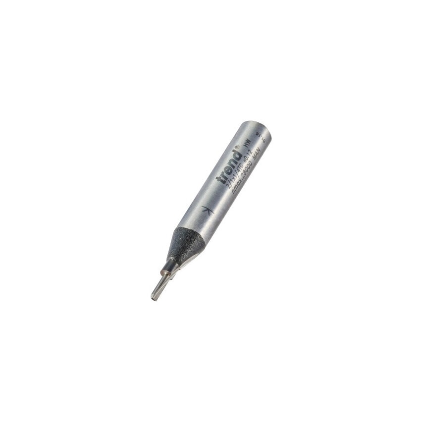 2/1 1.6mm Professional TC Eccentric Single Flute Router Cutters - 1/4" Shank