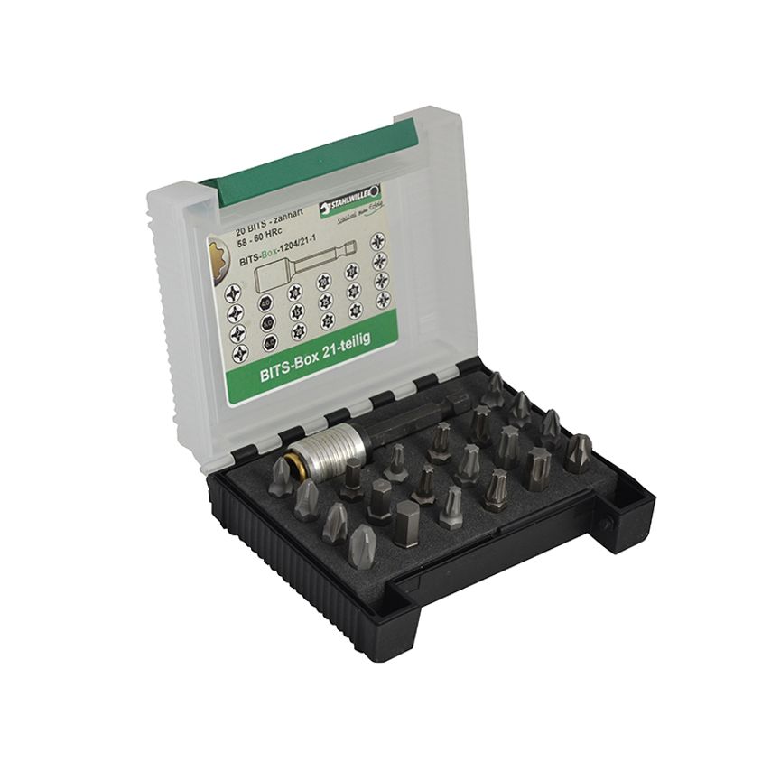 21 Piece Bit Box PH PZ TX & Hex STW96080121