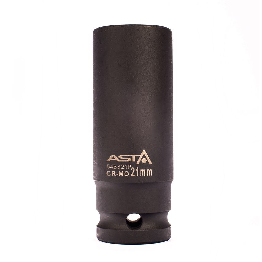 21mm 1/2" Drive Long Impact Socket 12 Point (12PT) Heavy Duty 78mm Length