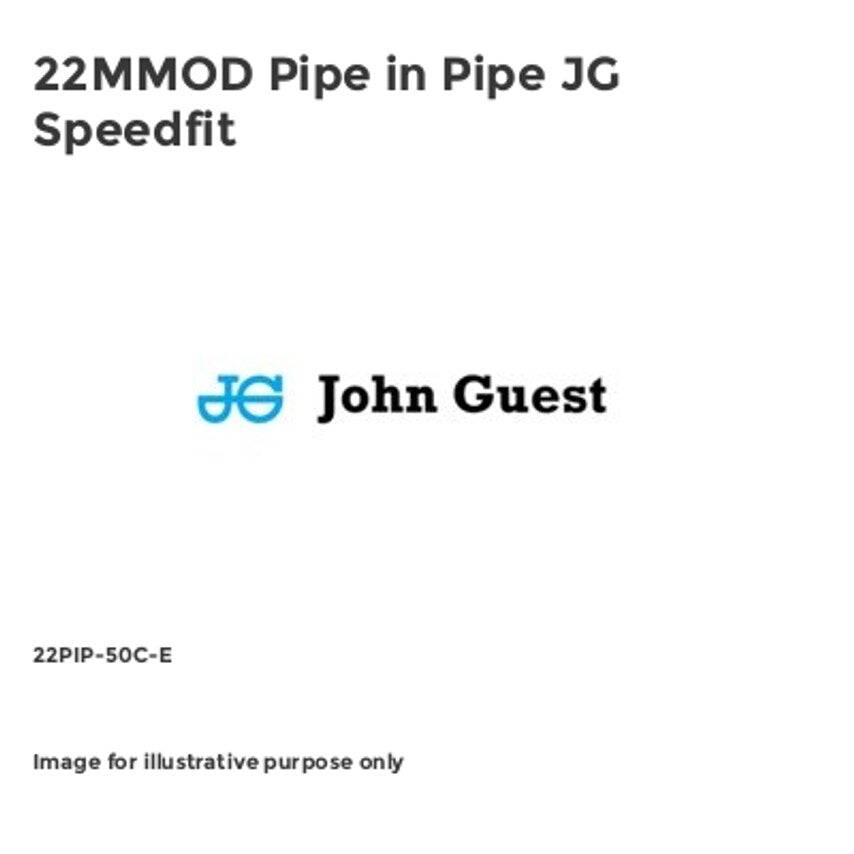 22MMOD Pipe in Pipe JG Speedfit 22PIP-50C-E