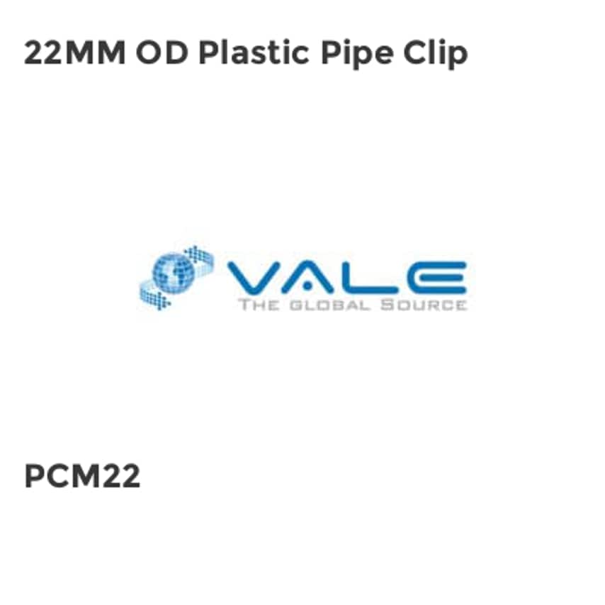 22MM OD Plastic Pipe Clip