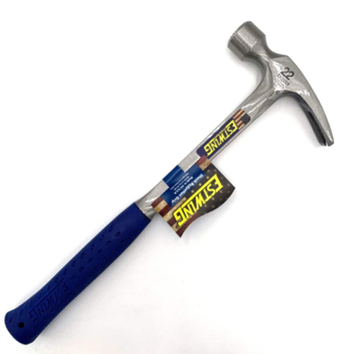 22OZ Milled Face Straight Claw Framing Hammer with Vinyl Grip E3/22SM